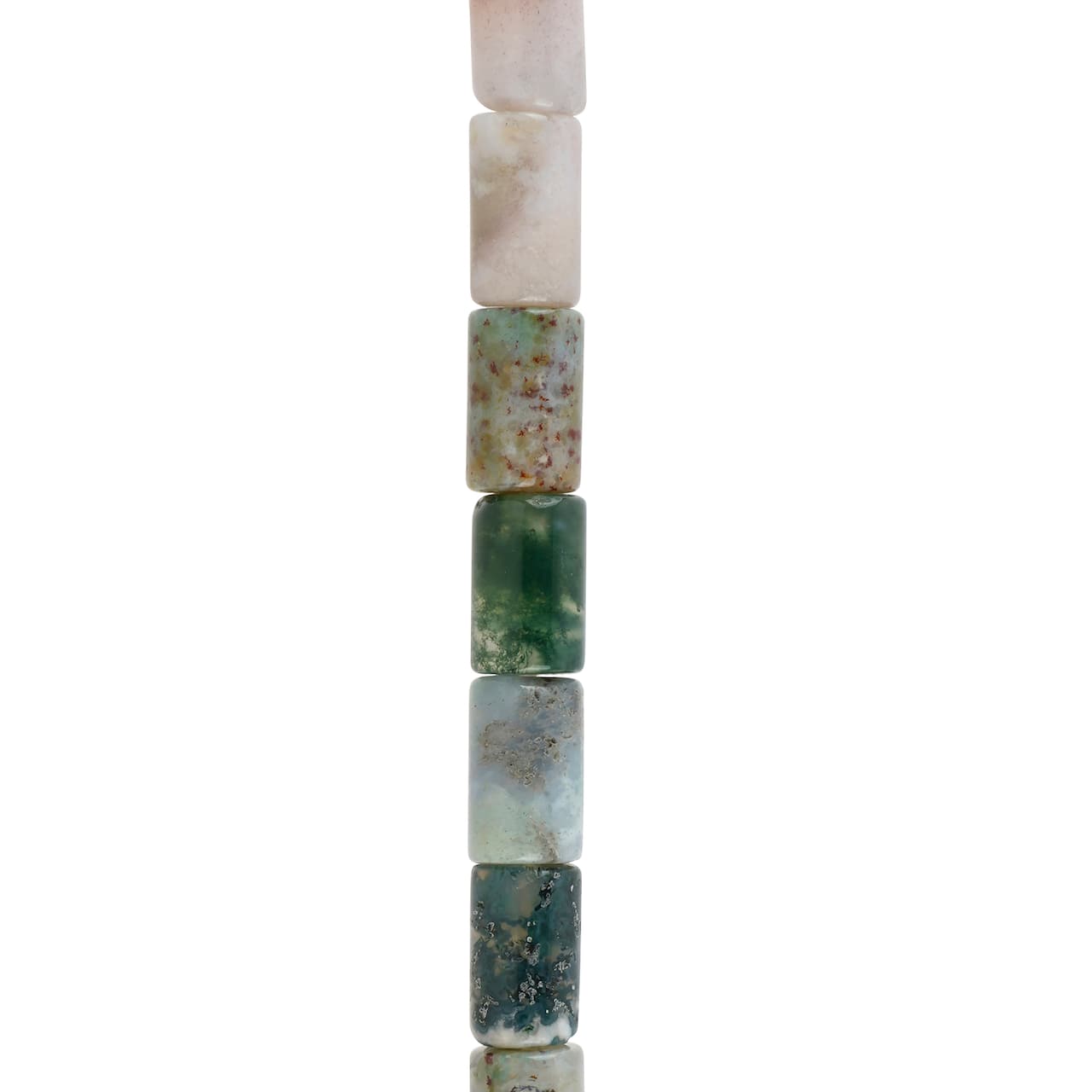 12 Pack: Fancy Jasper Tube Beads, 8mm by Bead Landing™